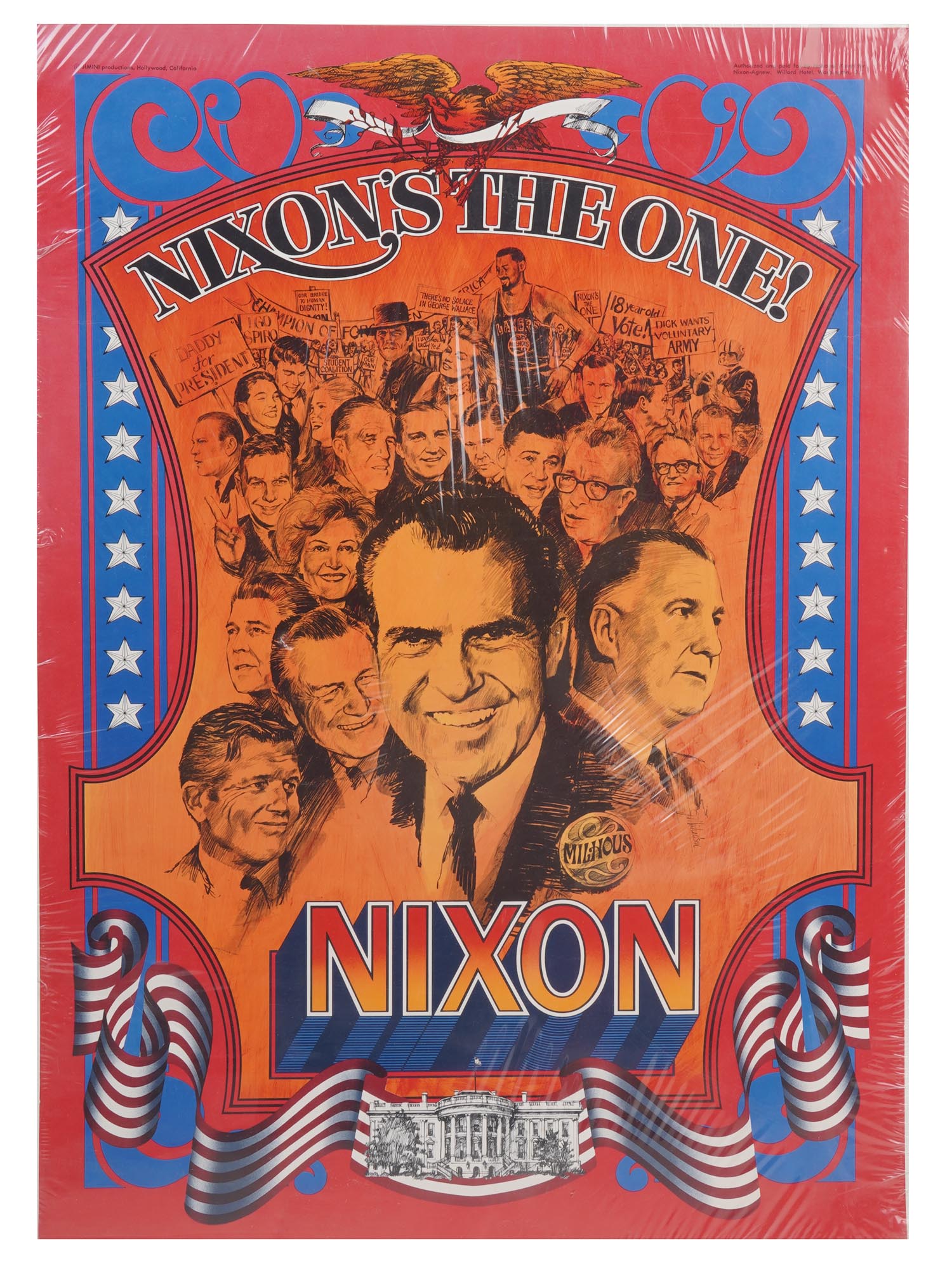 1968 RICHARD NIXON POSTER BY JIM MICHAELSON PIC-0